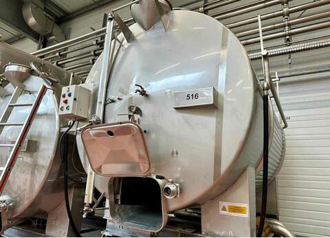 Cuve inox sur bers - Horizontale