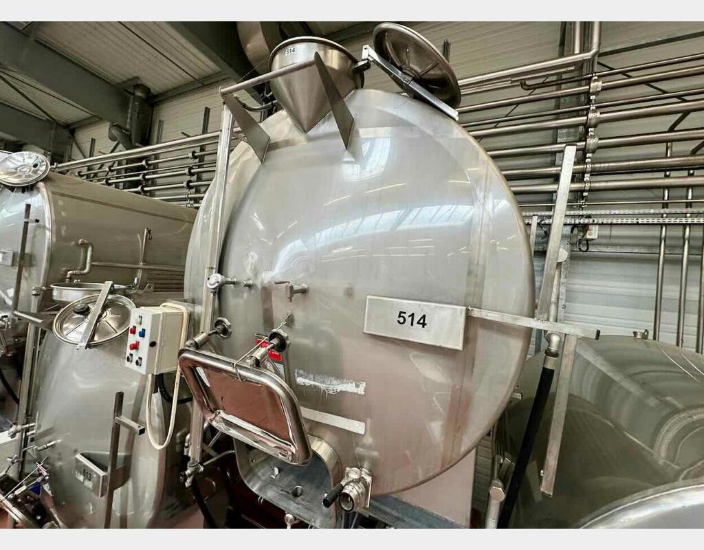 Cuve inox sur bers - Horizontale
