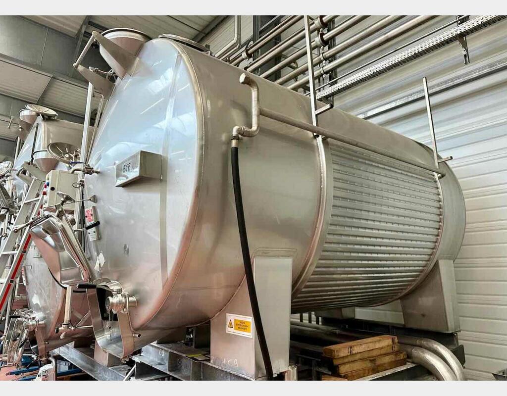 Cuve inox sur bers - Horizontale