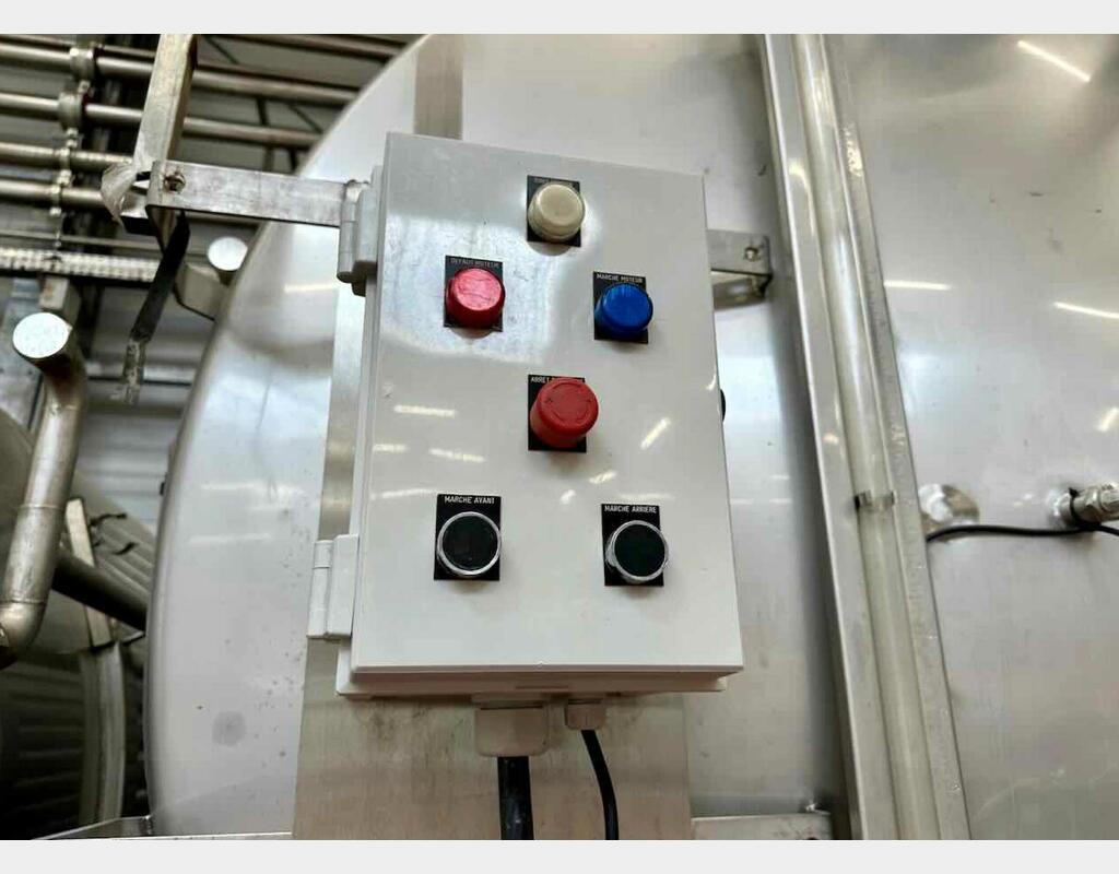 Cuve inox sur bers - Horizontale