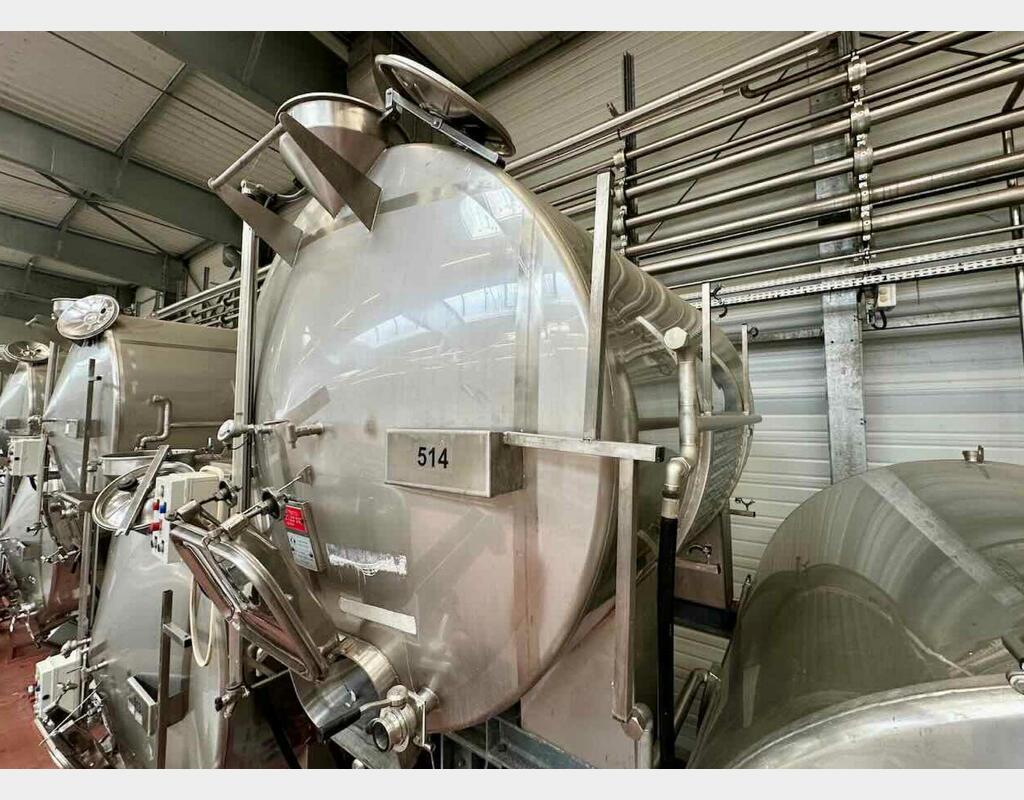 Cuve inox sur bers - Horizontale