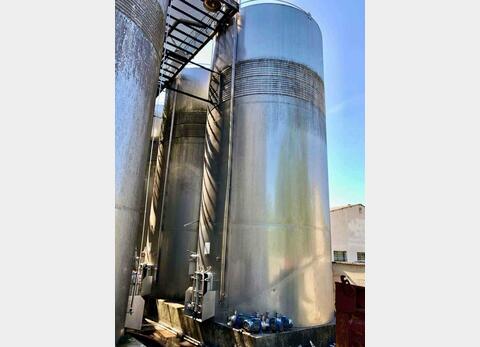 Cuve inox - Fond cuillère sur jupe - Stockage