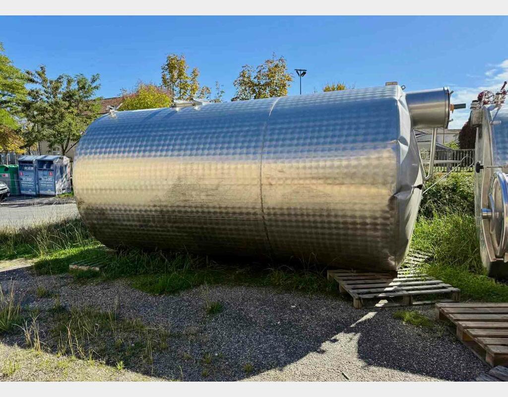 Cuve inox - Thermorégulee - Fond plat avec boitard
