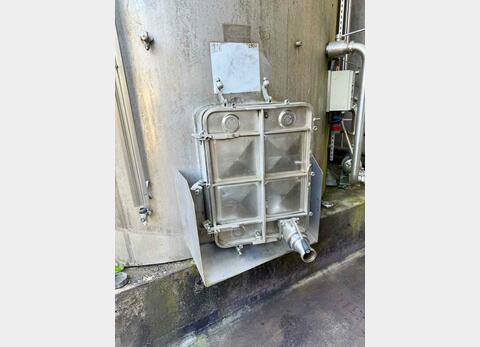 Cuve inox - Fond cuillère sur jupe - Stockage