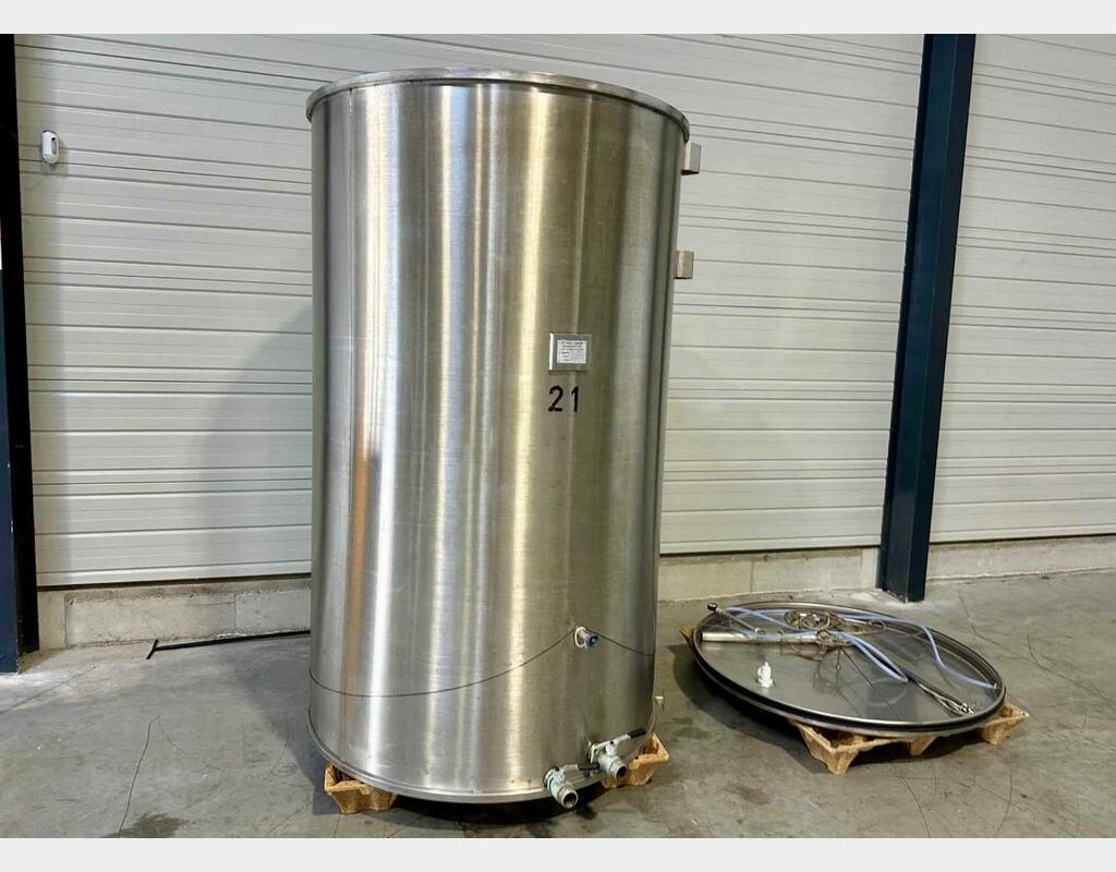 Cuve inox - Chapeau flottant - Stockage
