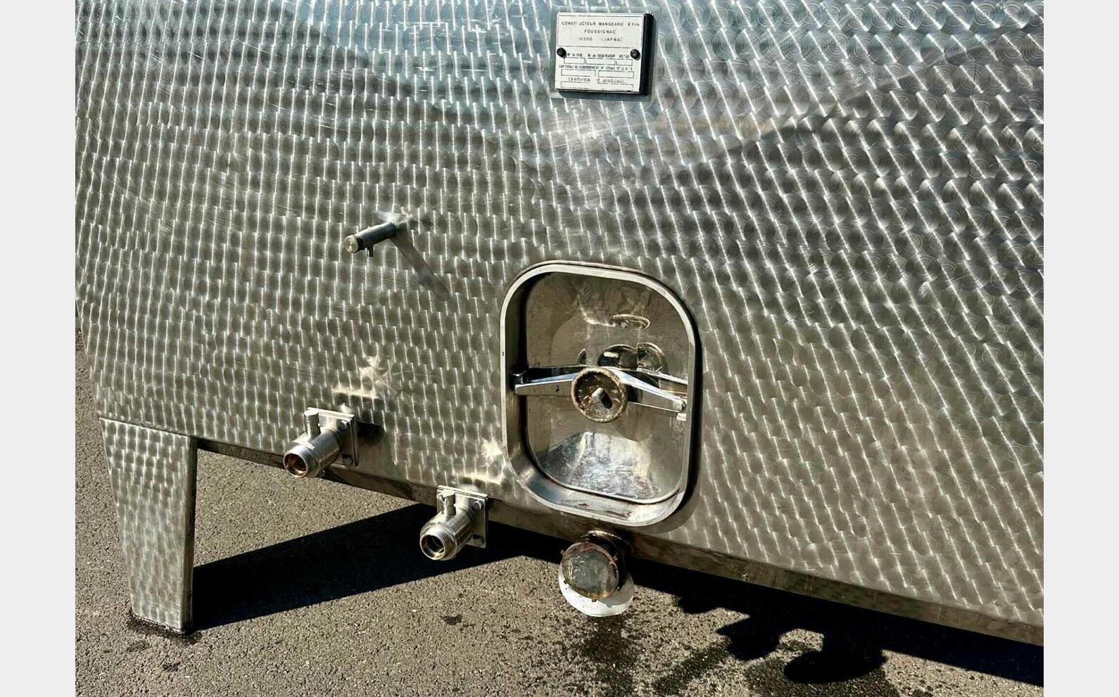Cuve inox 304 - Superposable 90 HL (9 000 litres) MANGEARD