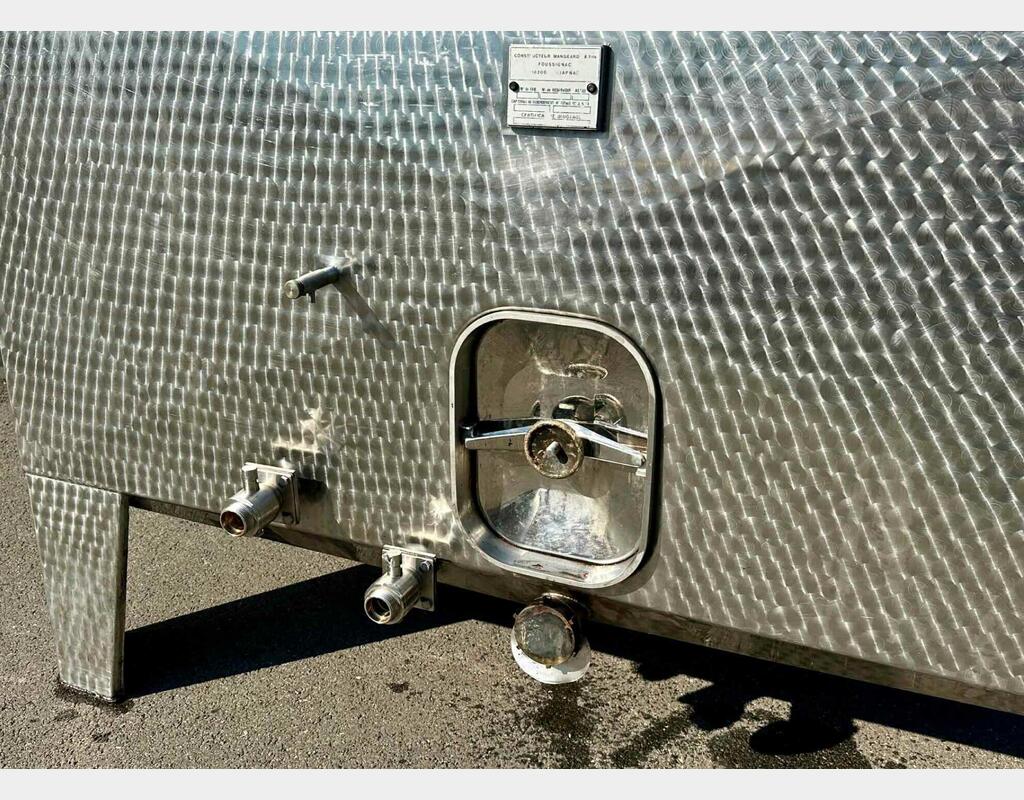 Cuve inox 304 - Superposable - Rectangulaire - Sur pieds