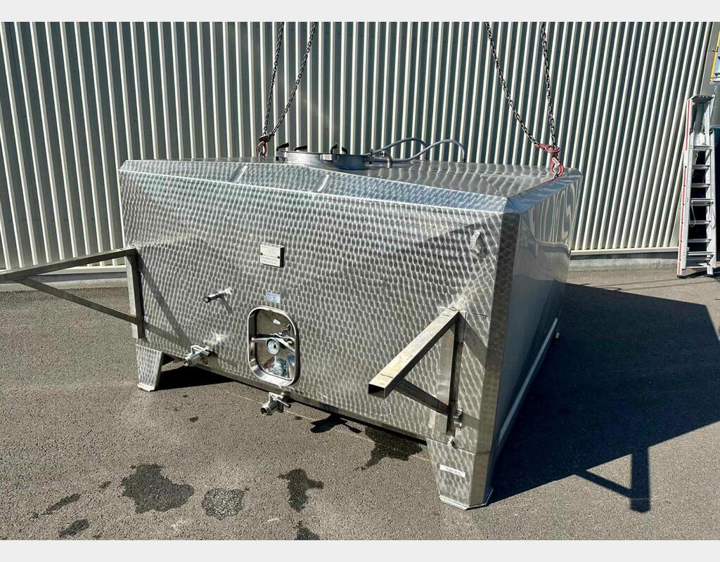 Cuve inox 304 - superposable - Rectangulaire - Sur pieds