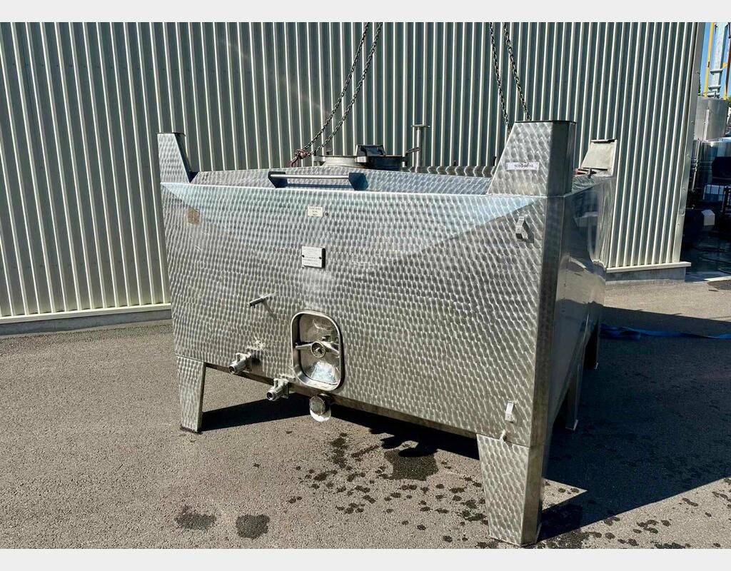 Cuve inox 304 - Superposable - Rectangulaire - Sur pieds