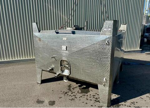 Cuve inox 304 - Superposable - Rectangulaire - Sur pieds