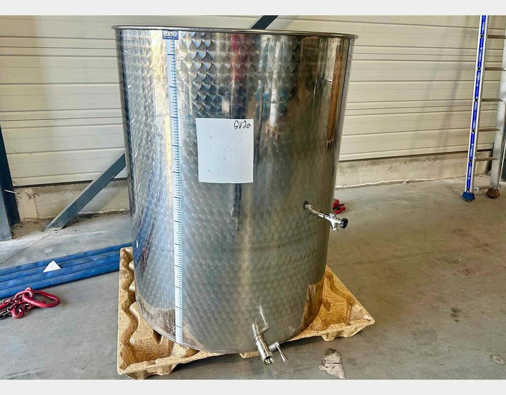 Ss tank - Floating lid 10 HL (1,000 litres)