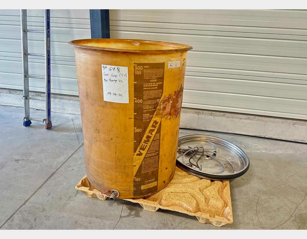Fibreglass tank - Floating lid - Flat bottom