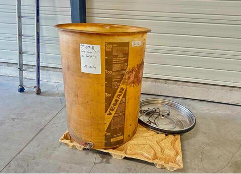 Fibreglass tank - Floating lid - Flat bottom