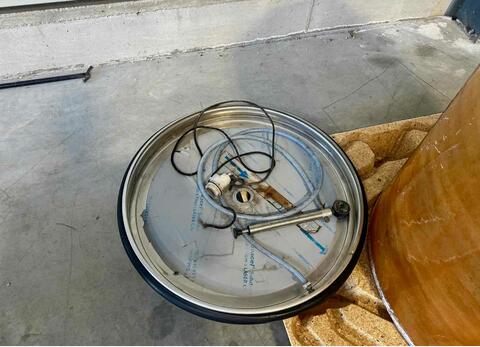 Fibreglass tank - Floating lid - Flat bottom