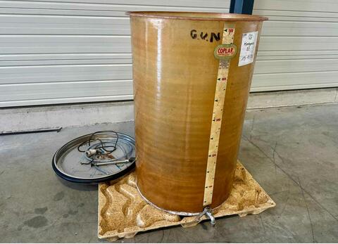 Fibreglass tank - Floating lid - Flat bottom