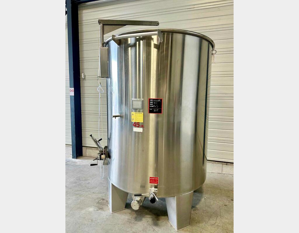 Cuve inox à chapeau flottant - Stockage Cuve inox à chapeau flottant - Stockage