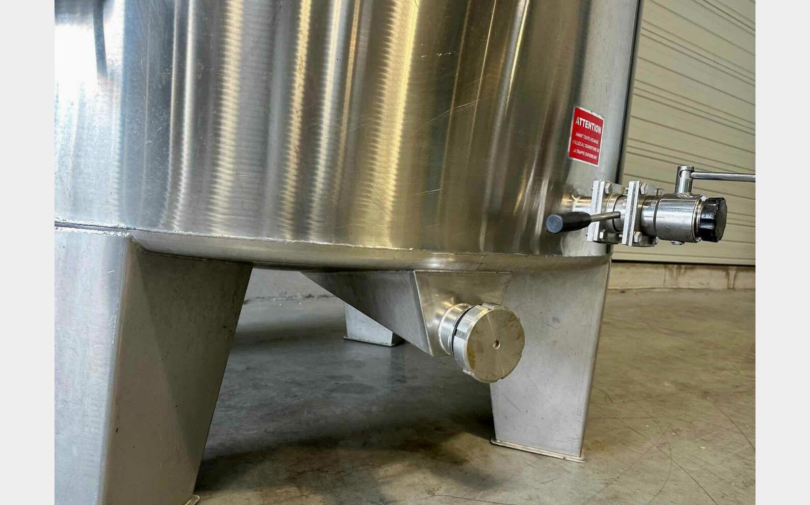 Cuve inox - Chapeau flottant 45 HL (4 500 litres)