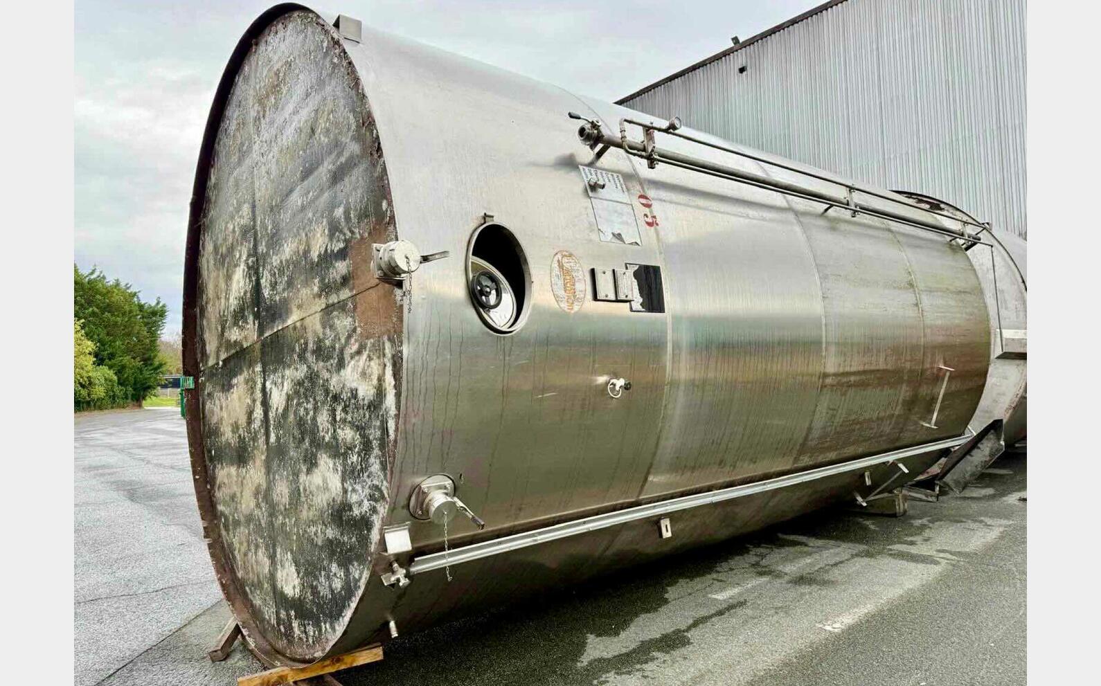 316L ss tank - Flat bottom 591 HL (59,100 litres) CSC