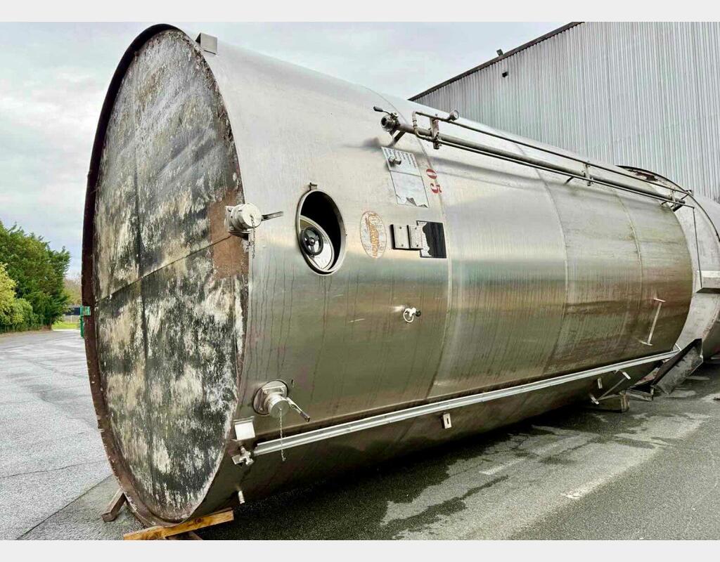 Cuve inox 316L - Vertical fond plat Cuve inox 316L - Vertical fond plat