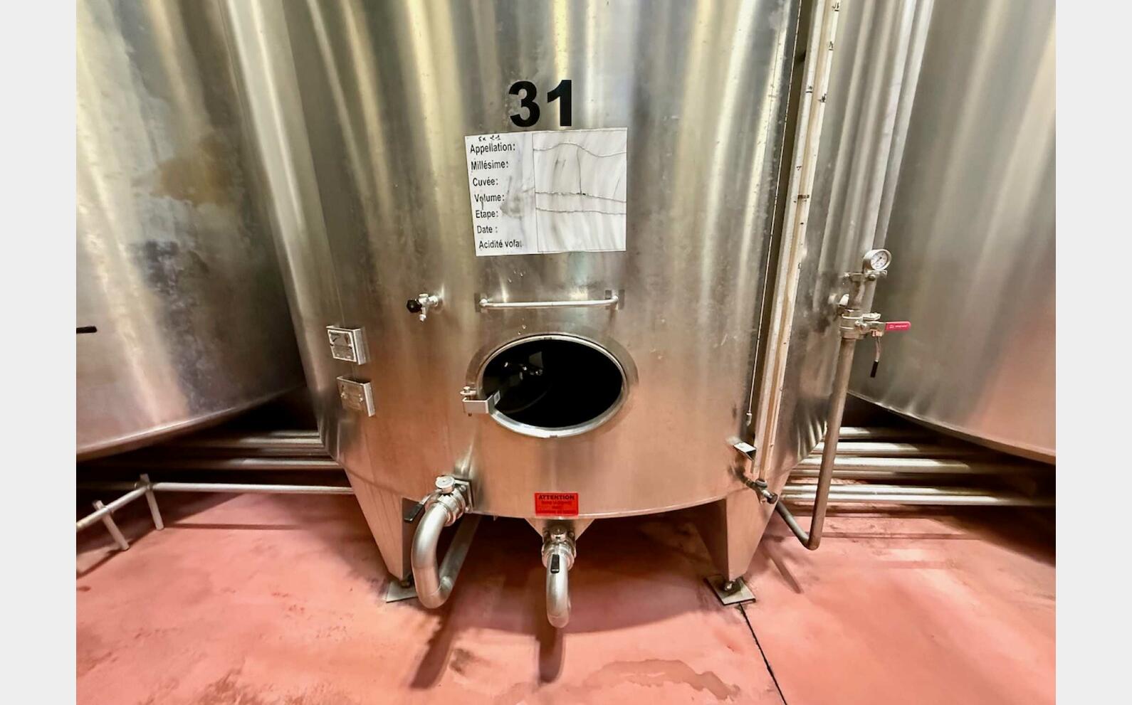 Ss tank - Conical bottom 298 HL (29,800 litres) RURALINOX