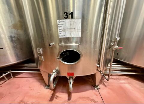 Cuve inox - Fond conique 298 HL (29 800 litres) RURALINOX