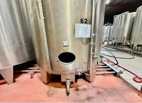 Stainless steel tank - Flat bottom on legs