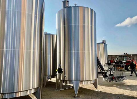 Ss tank 304L - Conical bottom 211 HL (21 100 Liters) ARSILAC