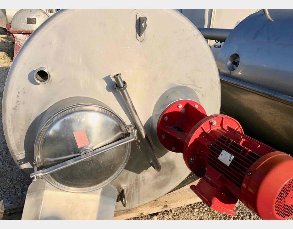 Cuve inox de mélange - Volume : 3000 litres