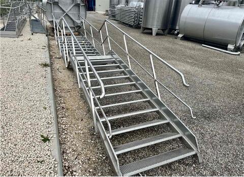 Stainless steel staircase
