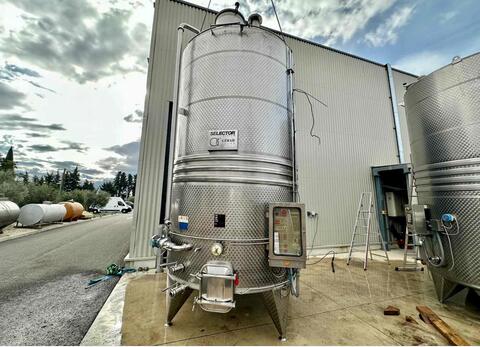 Temperature-controlled stainless steel tank - Self-draining - Conical bottom on legs