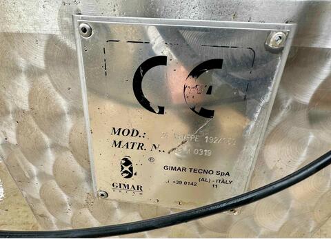 Ss tank - Self-draining 190 HL (19,000 litres) GIMAR