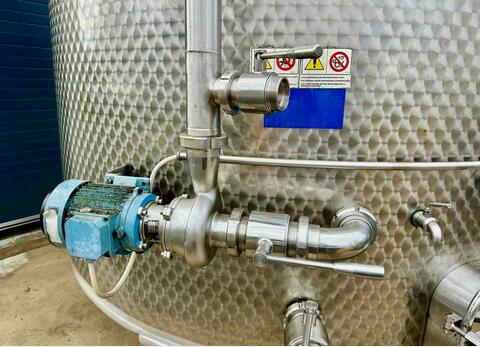 Temperature-controlled stainless steel tank - Self-draining - Conical bottom on legs