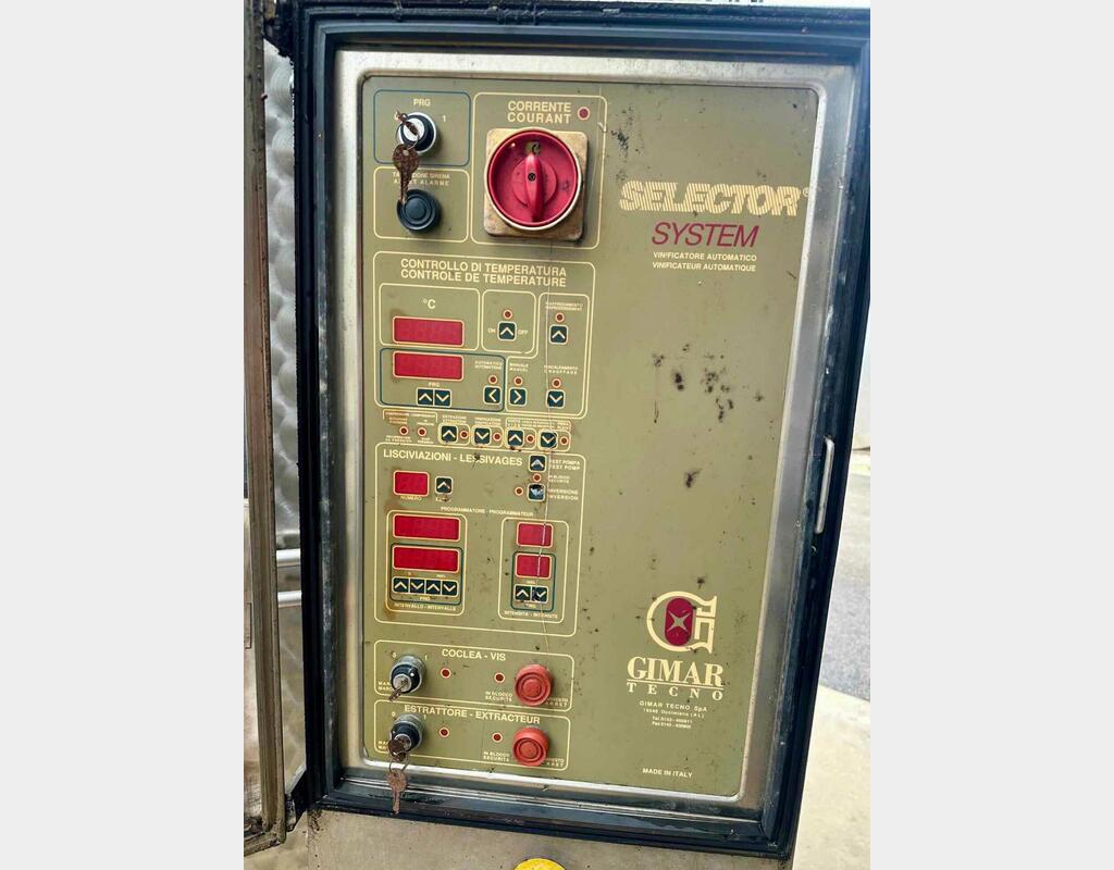 Cuve inox thermorégulée - Autovidante - Fond conique sur pieds