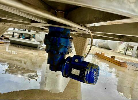 Temperature-controlled stainless steel tank - Self-draining - Conical bottom on legs