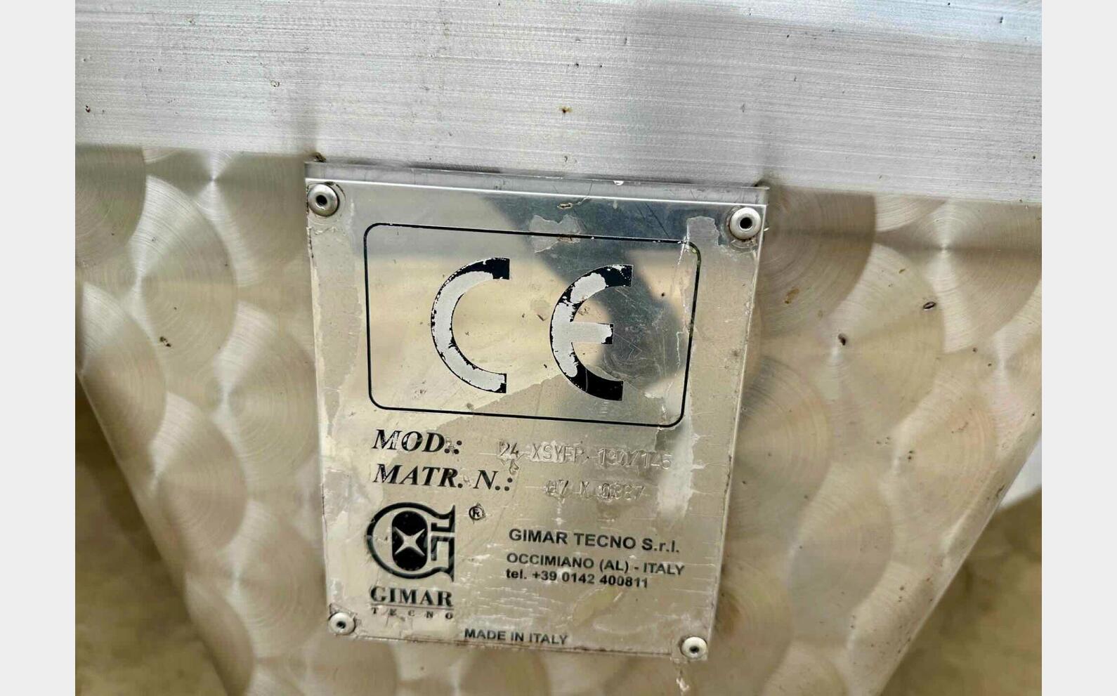Cuve inox - Fond conique 190 HL (19 000 litres) GIMAR