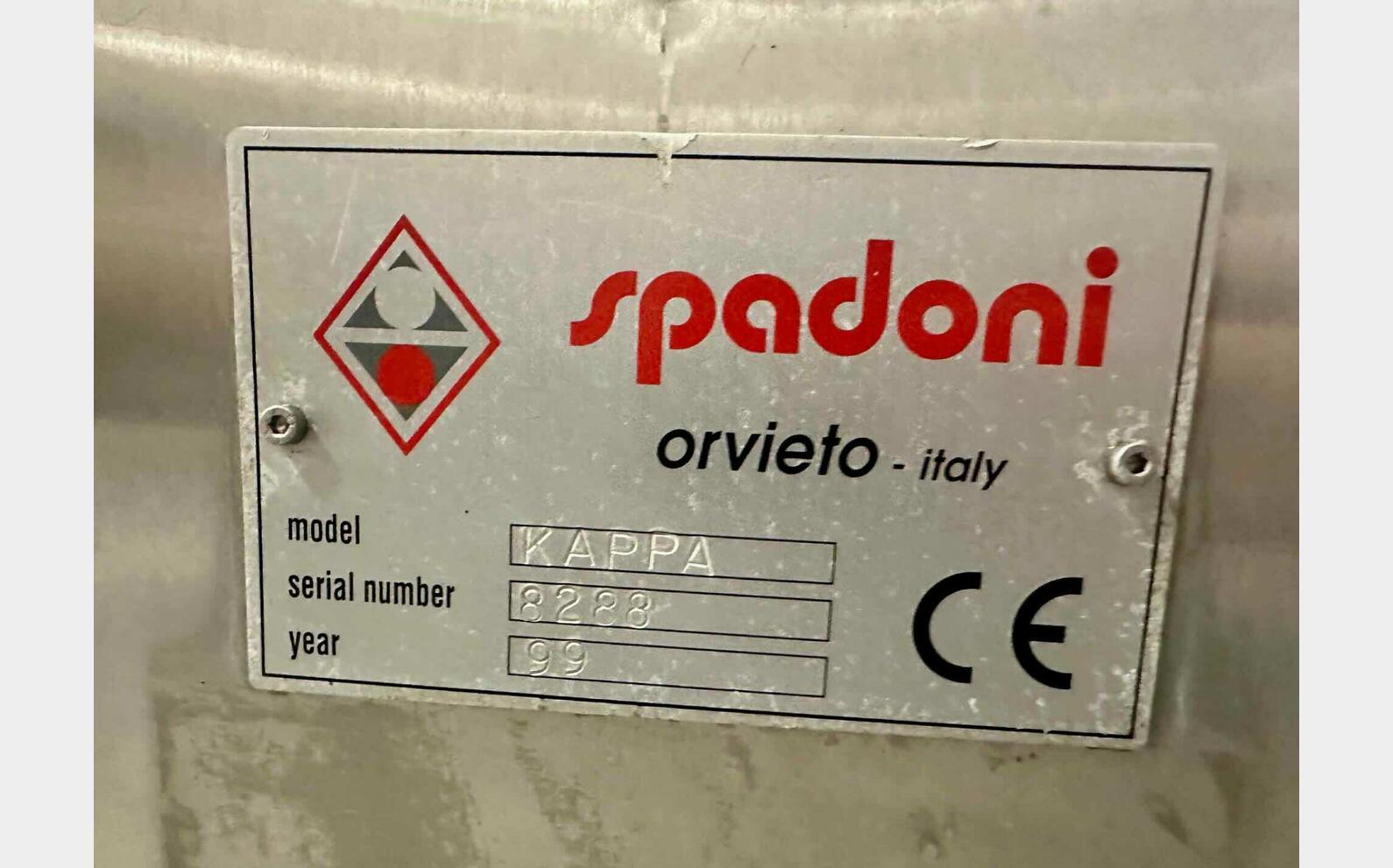  Plate filter - KAPPA Year 1999 SPADONI