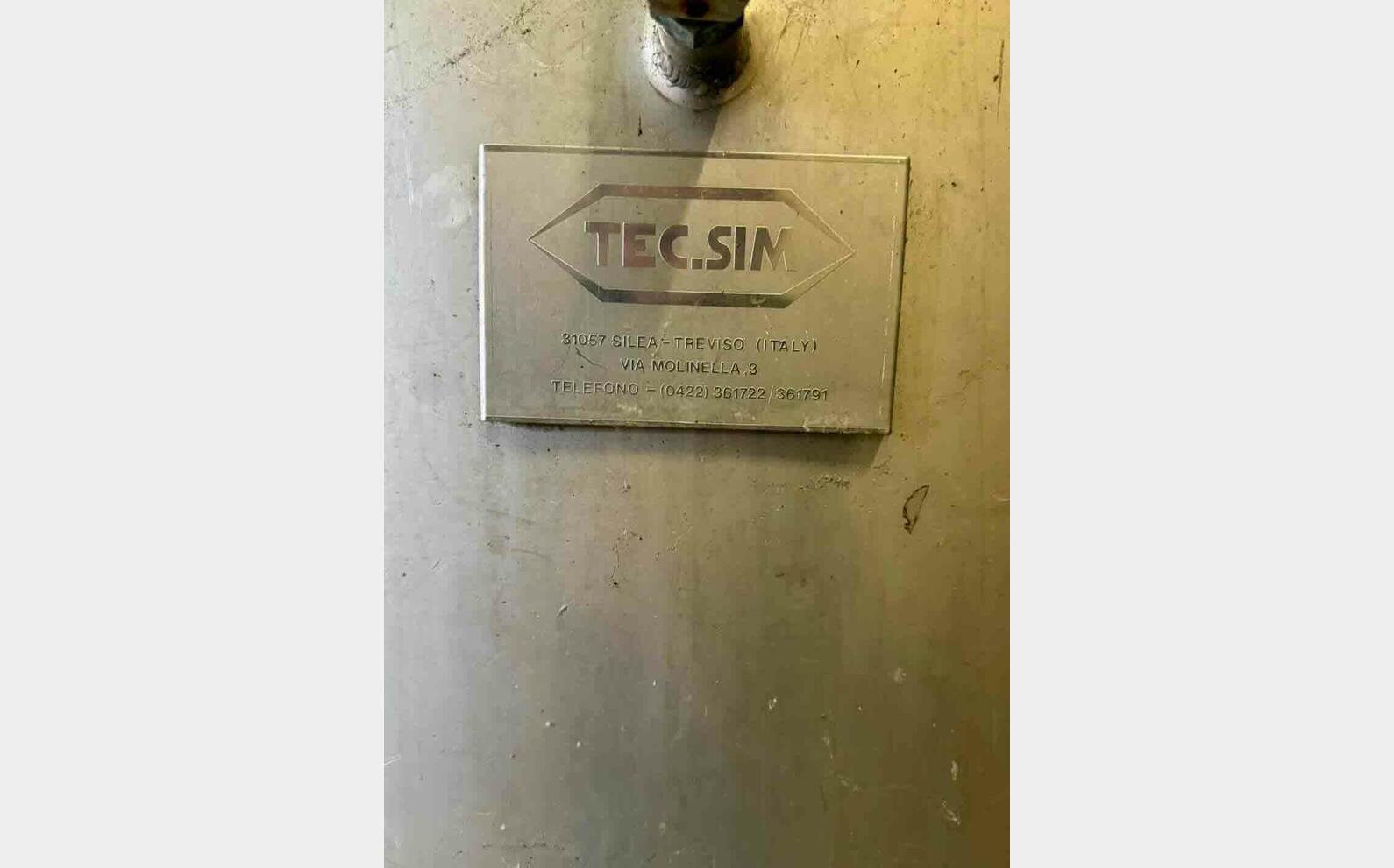 SS tank - Temperature controlled 300 HL (30,000 litres) TEC.SIM