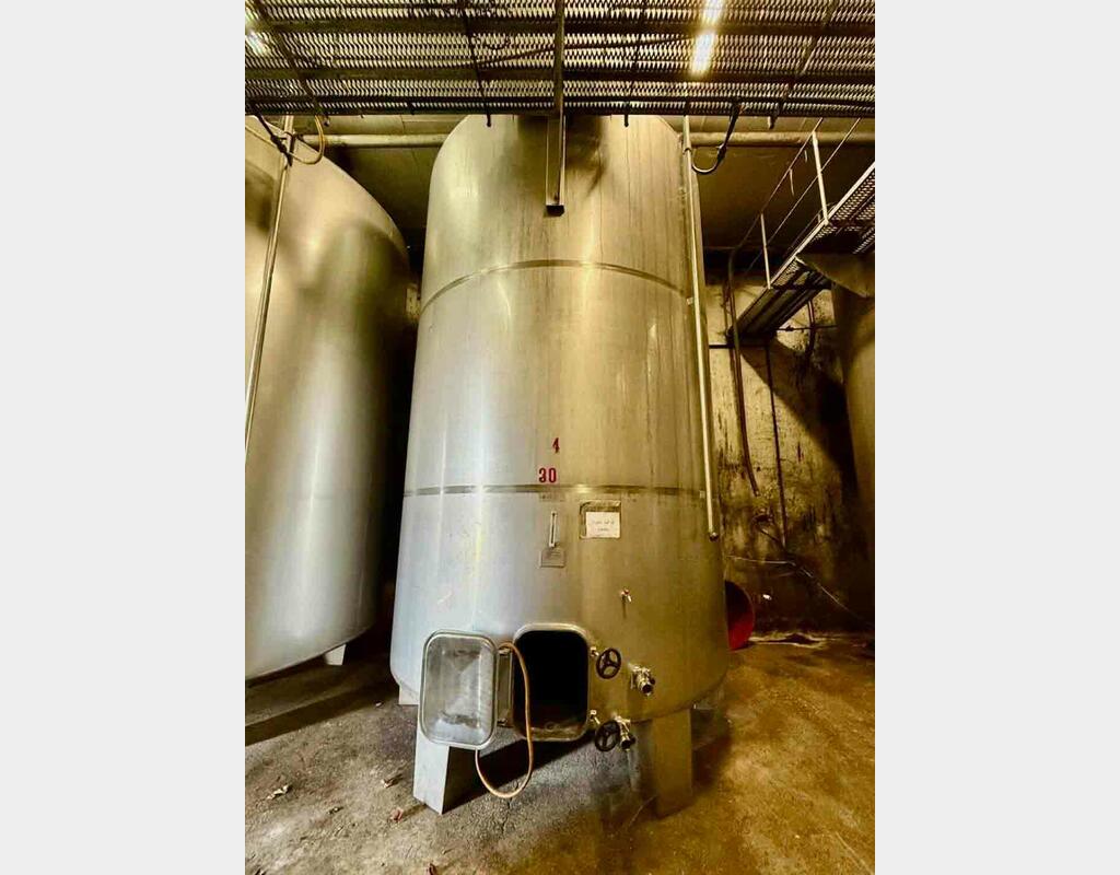 Cuve inox - Thermorégulée - Sur pieds