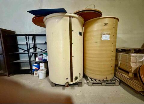 Fibreglass tank - Floating lid - Flat bottom