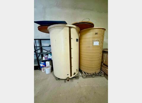 Fibreglass tank - Floating lid - Flat bottom