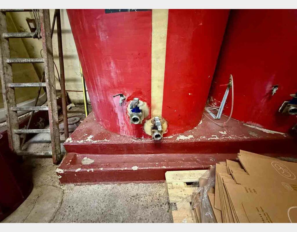 Fibreglass tank - Floating lid - Flat bottom