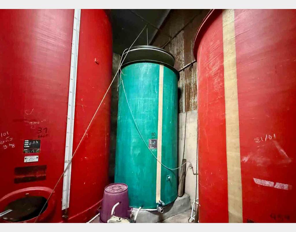 Fibreglass tank - Floating lid - Flat bottom