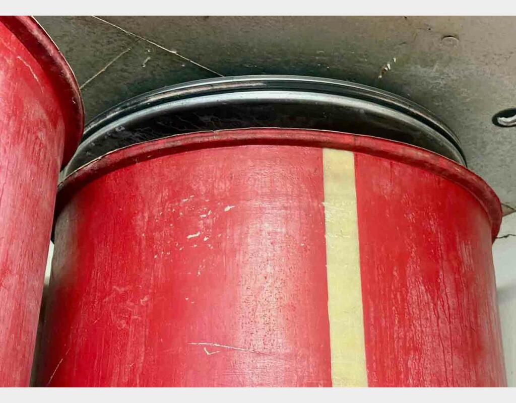 Fibreglass tank - Floating lid - Flat bottom