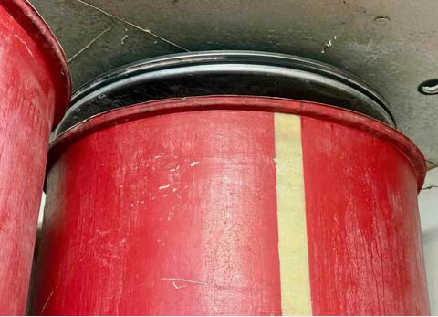 Fibreglass tank - Floating lid - Flat bottom