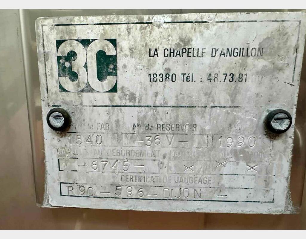 Cuve inox de vinification ROTOMATIC - Horizontale sur pieds