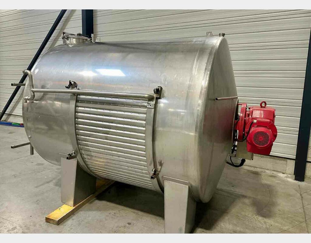 Cuve inox de vinification ROTOMATIC - Horizontale sur pieds
