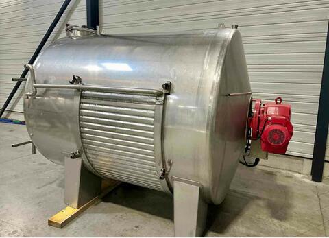 Cuve inox de vinification ROTOMATIC - Horizontale sur pieds