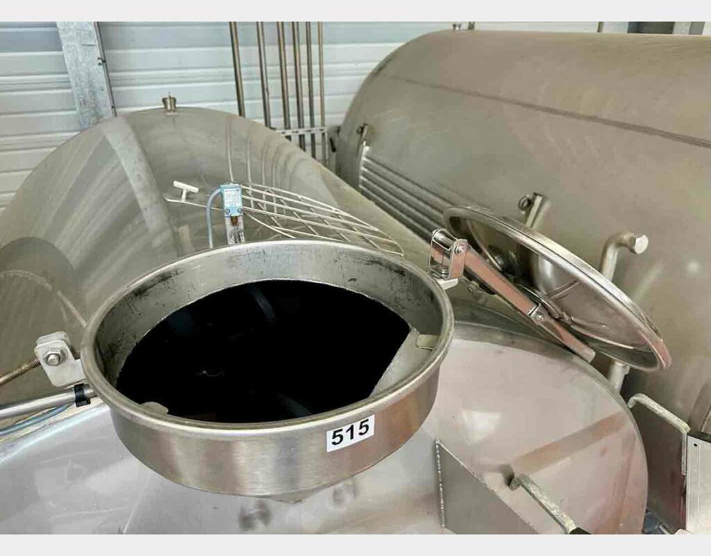 Cuve inox de vinification ROTOMATIC - Horizontale sur pieds