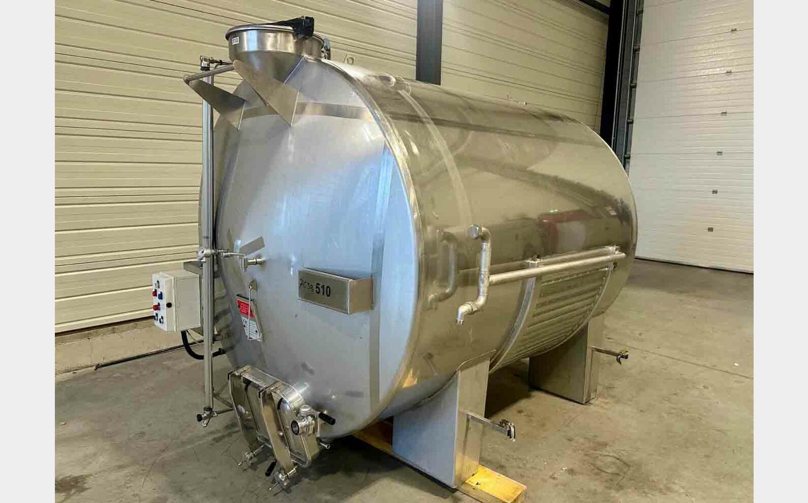 Cuve inox 316L horizontale ROTOMATIC 58 HL (5 800 litres) 3C