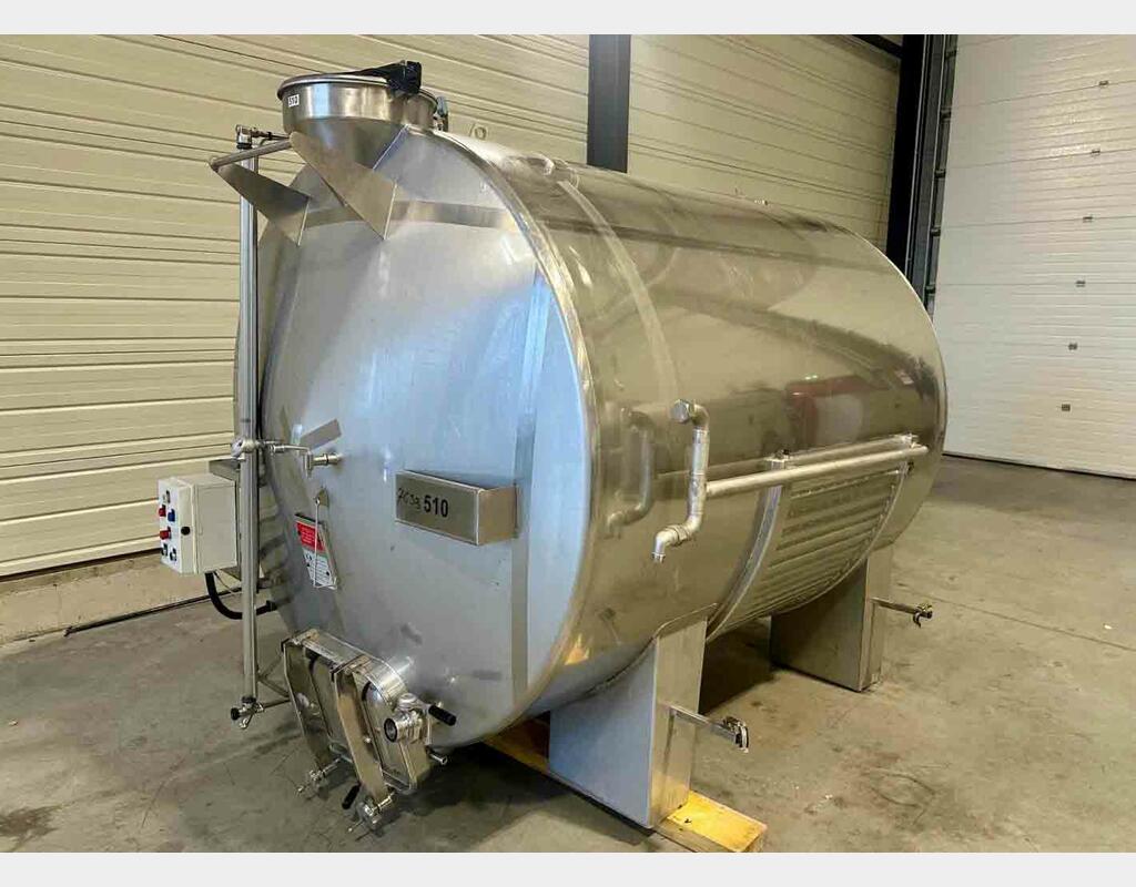 Cuve inox 316L horizontale ROTOMATIC 58 HL (5 800 litres) 3C